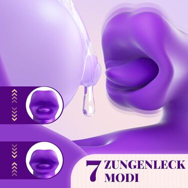 KELESTA Вібратор для жінок з 7 режимів лизання, вібрації та 10 режимів погладжування. Набір секс-іграшок для пар