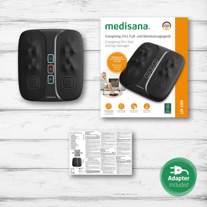 Масажер для ніг Medisana FM 900 з функцією підігріву, Shiatsu-масажем та вібраційними панелями