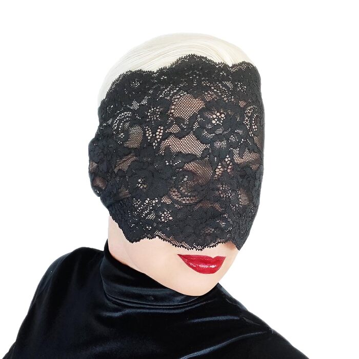 Елегантна червона мереживна маска для жінок з камінням – венеціанська маска з квітковим візерунком для маскарату, карнавалу, косплею, готичної вечірки та особливих подій (Чорний (без каміння))