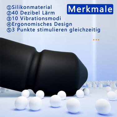 Вібратор для анального секса Seckoe з 10 режимами вібрації, пультом дистанційного керування, тихий (40dB), для чоловіків, жінок, пар