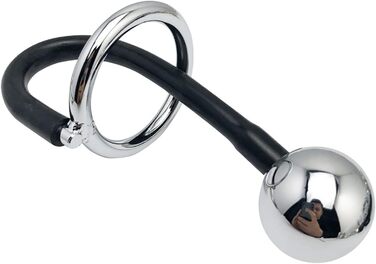 Анальний кільцевий масажер для чоловіків з 3 кульками, з нержавіючої сталі (180г/230г/290г), SM-іграшка, тренажер для пеніса, вага яєчок, розтягувач яєчок