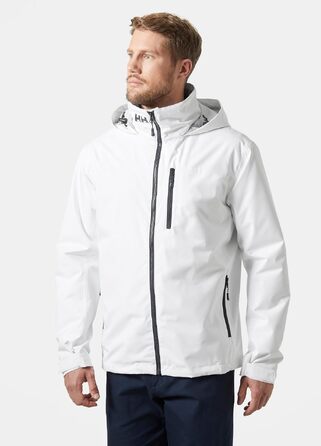 Чоловіча утеплена куртка-мідлеєр Helly Hansen Midlayer Crew Jacket 2.0 з капюшоном, водонепроникна outdoor-куртка, біла, розмір 4XL