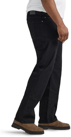 Чоловічі джинси Lee Extreme Motion Relaxed Straight Big and Tall, чорні (44W / 28L)