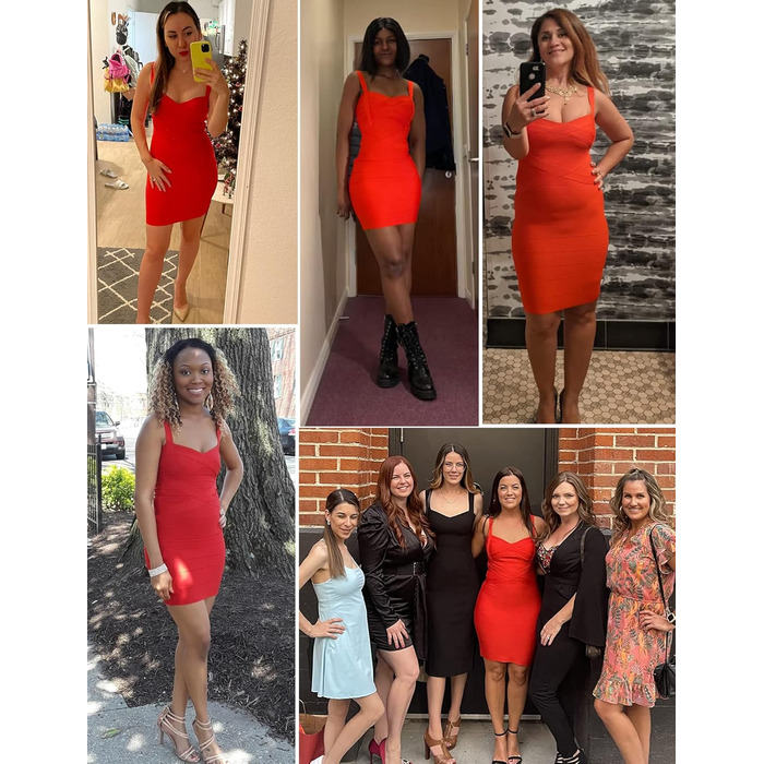 Сукня-боді Bodycon з віскози Meilun без рукавів, червона/для відпочинку, однотонна (Getaway Solids)