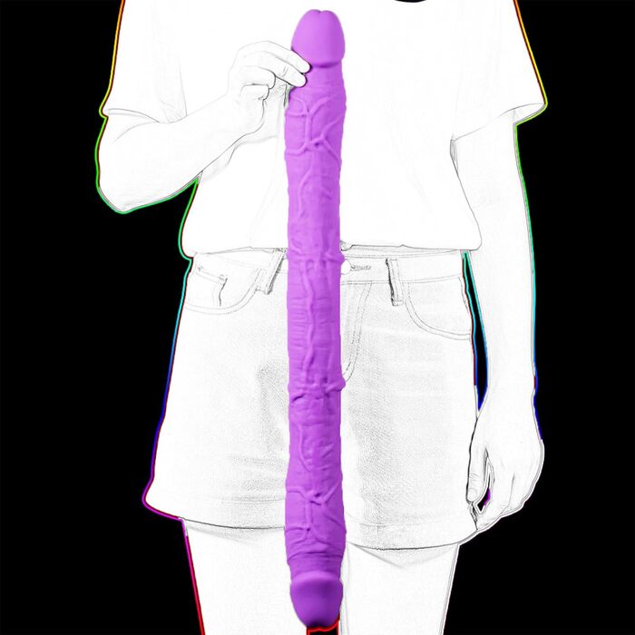 Анальний плагін Youxclian 42 см з реалістичним дизайном, силікон, стимуляція G-точки, великий анальний плагін, подвійна пенетрація, секс-іграшка для жінок, лесбійок