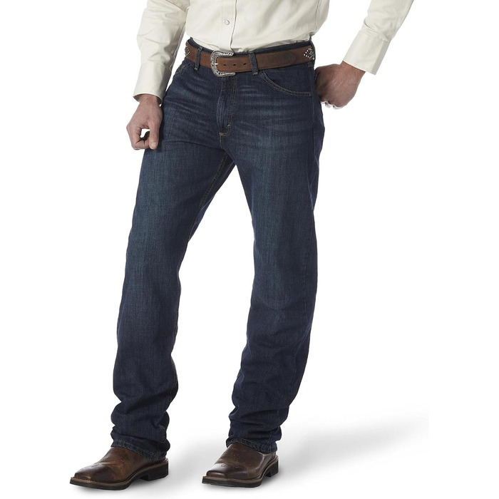 Чоловічі вогнестійкі джинси Wrangler Original Fit Cowboy Cut, темно-сині (32W / 34L)