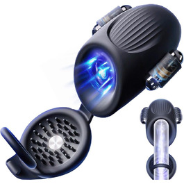 Вібратор для чоловіків Jpscor Eichelvibrator – 10 режимів, сильний стимулятор, електричний кубок-вібратор для соло