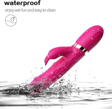 Вібратор для жінок Klitoris та G-точка, силіконовий кролик з 10 режимами, секс-іграшка, фіолетовий