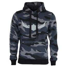 Чоловічий худі ROCK-IT Apparel Urban Streetstyle з капюшоном та флісовим начосом, камуфляж Dark Camo (Сіро-блакитний), розмір XXL