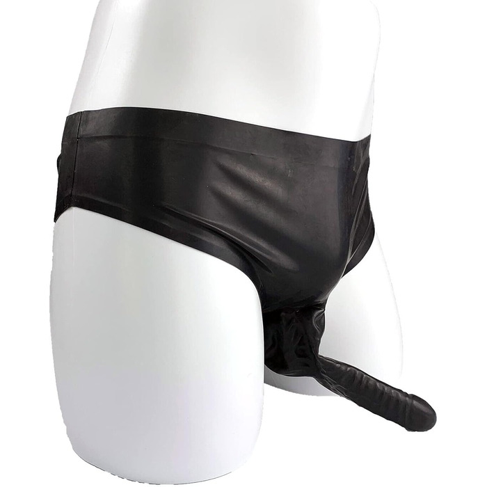 Чоловічі латексні шорти-сліпи, чорні, з двома вирізами, облягаючі, для боді, вечірки, клубу, XXL, спідня білизна