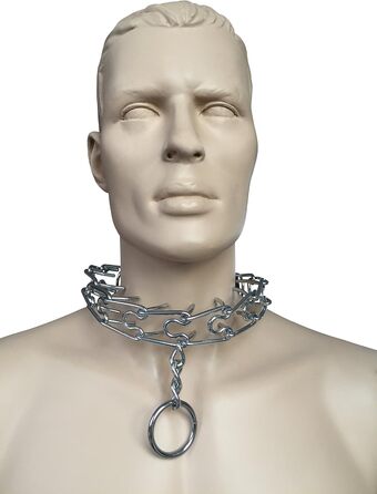 Halsband для BDSM: сталеве намисто з шипами та кільцем Tula-Toys