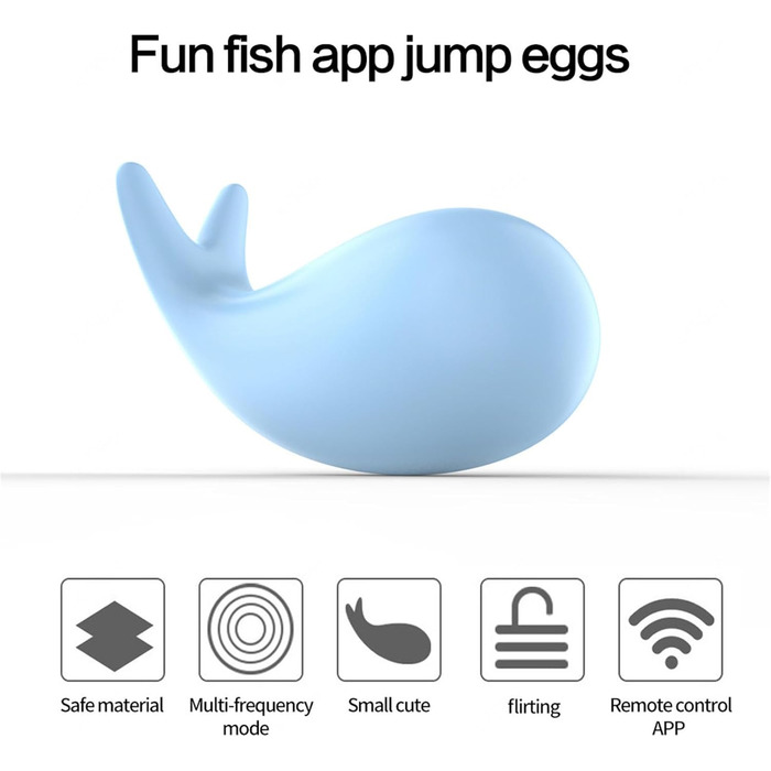 Вібратор з дистанційним керуванням через додаток, 10 режимів вібрації для жінок, портативний G-Spot, для пар (блакитний)