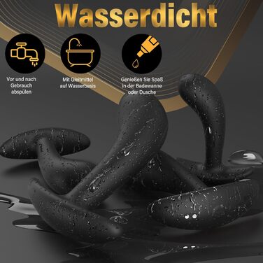 Набір анальних пробок Meeteel (4 шт) з силікону: 12 режимів вібрації, 3 розміри. Стимуляція простати для чоловіків та жінок