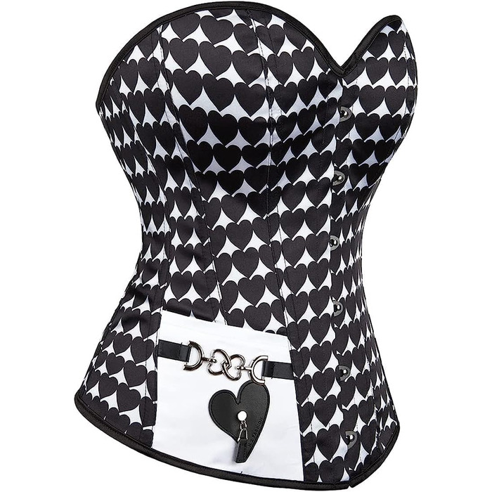 Жіноче корсетне тіло Adelce з квітковим принтом, стильне, кольорове, на шнурівці, вінтажний стиль, для підкреслення талії, розмір XXL, серцеподібна форма