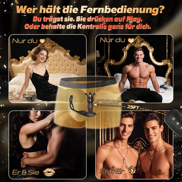 Вібратор для простати, анальний вібратор QRRQ з 9 режимами вібрації, USB зарядка, IPX6 водонепроникний, іграшка для чоловіків