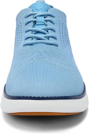 Чоловічі класичні туфлі SVNKE Oxfords — ділові шкіряні черевики на шнурівці, сині (Bleu Caroline), розмір 47 EU