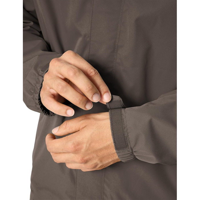 Чоловіча вітро- та водонепроникна куртка VAUDE Escape Light Jacket, дихаюча легка куртка для дощу (XXL, deer brown)