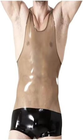 Латексний чоловічий костюм-котяча кішка GAYLOP: трикотаж, фетиш, слінг, клубний одяг, косплей, чорний, виготовлення на замовлення