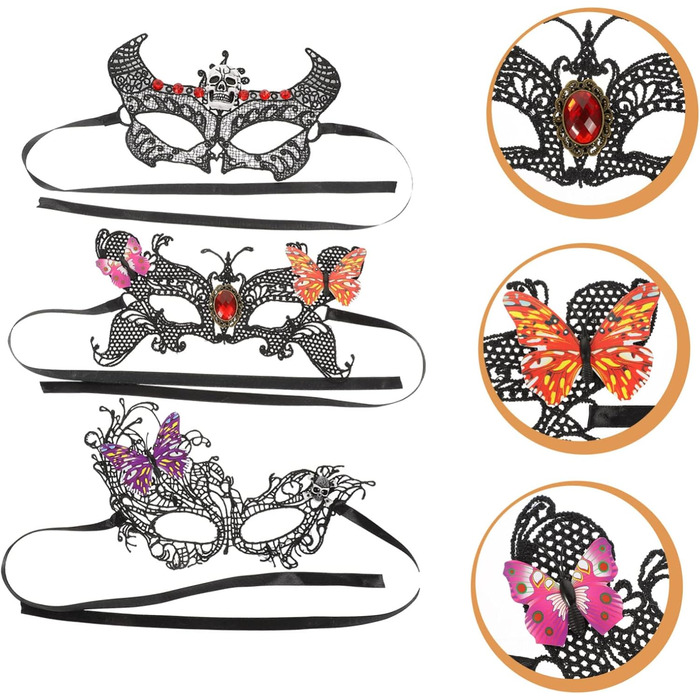 Маска для обличчя у вигляді голови бика, 12 шт. - аксесуар для вечірки, карнавалу, костюму, Венеціанської маскарки, тканинна