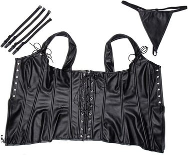 Корсет для жінок KUOSE, чорний, розмір XXL: корсет, бюстгальтер, топ з ефектним дизайном