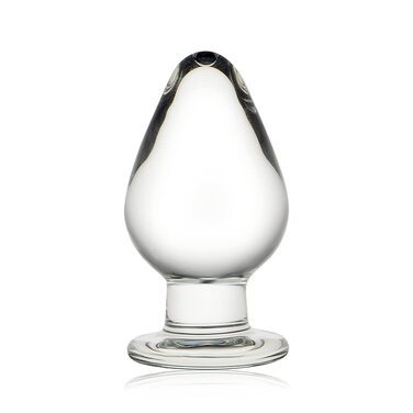 Анальний розширювач зі скляним конусом Kristall (6 см) для жінок та чоловіків