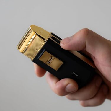 Електрична бритва для подорожей Wahl Travel Shaver Gold Edition — акумуляторна компактна машинка для гоління чоловіків, золотиста
