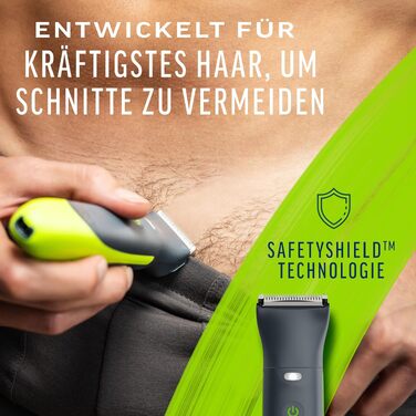 Тример для чоловіків Veet Men Intimate — водонепроникна електрична машинка для стрижки волосся в інтимній зоні, на обличчі, пахвах та тілі