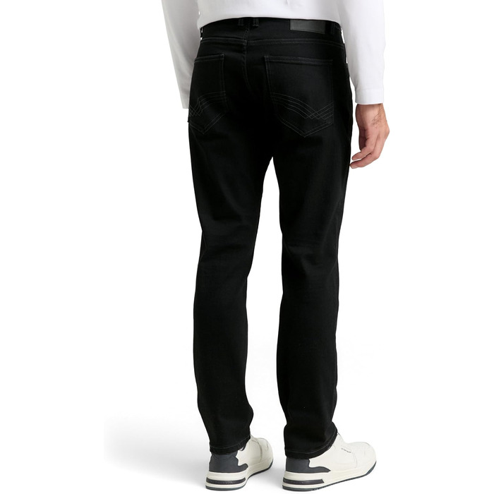 Чоловічі джинси Tom Tailor TTJOSH Regular Slim зі стрейчем, чорні (Black Denim), 34W / 32L
