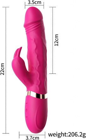 Вібратор G-Punkt Klassischer: 10 режимів, силікон, для жінок та пар (рожевий)