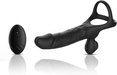 Набір вібраторів для пар Jinqian: вібратор, кільце для пеніса з пультом, 7 режимів, для чоловіків та жінок