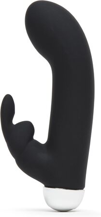 Вібратор для жінок Fifty Shades of Grey Greedy Girl Mini Rabbit USB, чорний, водонепроникний, тихий