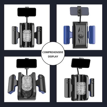 Електричний мастурбатор з двома ручками для чоловіків - 9 режимів, Solo Taschenmuschi Sex Spielzeug