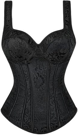 Корсет жіночий YLCYDLYU чорний, 6XL, корсет з шнурівкою, для великих грудей, готичний стиль