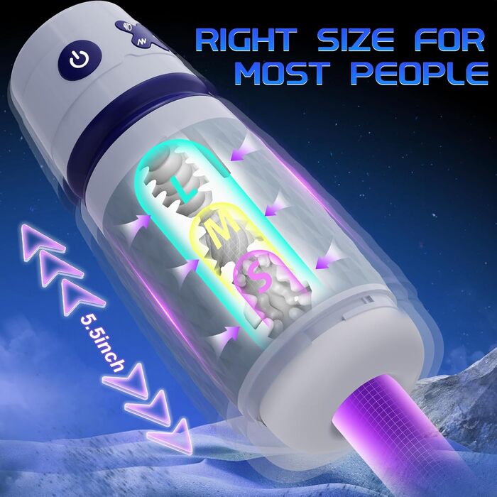 Секс-іграшка для чоловіків Eanatoys Masturbieren: 3 соски, 4 вібратори, реалістична вагіна, імітація оргазму, сірий колір