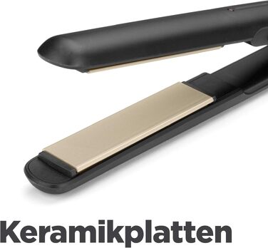 Випрямляч для волосся BaByliss Ceramic ST089E 2-в-1 (випрямлення та завивка), керамічне покриття, 200-230°C, універсальна напруга для подорожей, чорний