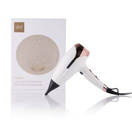 Професійний фен для волосся ghd Helios: швидке сушіння, низький рівень шуму, легка вага, білий колір