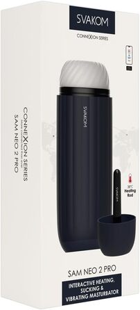 Svakom Neo 2 Pro - вібраційний масажер для чоловіків, блакитний, 22.8 см