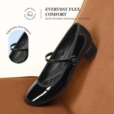 Жіночі туфлі Mary Jane DREAM PAIRS, чорні, розмір 39 EU