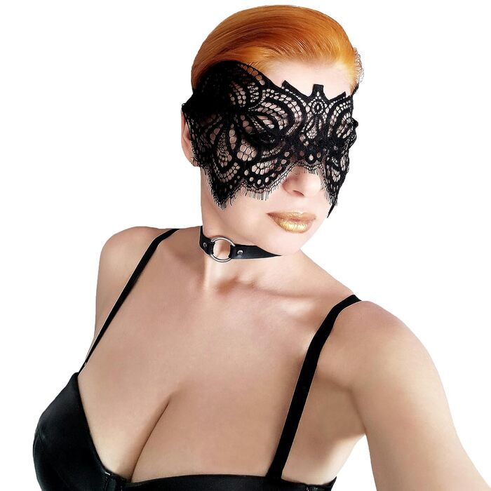 Чорна мереживна маска для жінок з блакитними стразами – венеціанська маска для маскарату, карнавалу, Хелловіну, вечірки, Фашинг, бал, ручна робота, елегантна маска для очей (Чорний (без стразів))