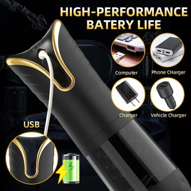 Електричний масажер для чоловіків з телескопічною функцією, автоматичний стимулятор пеніса, секс-іграшка