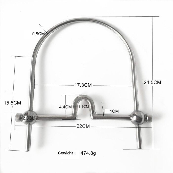 Набір для BDSM: кульові кайдани та заглушка для рота з нержавіючої сталі MFMYEE