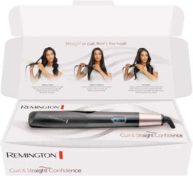 Іонійний фен-стайлер Remington Curl-Straight D5707 2в1 для завивки та випрямлення волосся (2200W, з дифузором, конічною насадкою та круглою щіткою 45мм)