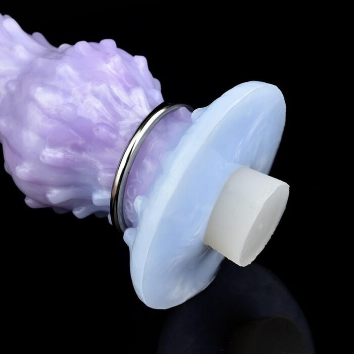 Надувний дилдо Овопозитор з 5 яйцями, силікон. Іграшки для дорослих, анальні, G-spot, для пар. Синій.