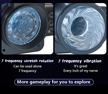 Мастурбатор для чоловіків з телескопічною конструкцією та 7 режимами вібрації - LZYLWC