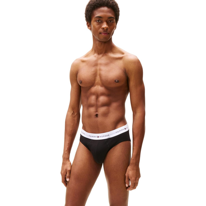 Труси чоловічі Tommy Hilfiger 3 шт. в упаковці, боксер, логотип, жовтий (чорний/чорний/чорний, білий Wb)