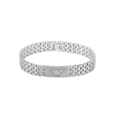 Чоловічий браслет Emporio Armani EGS3126040 зі сталі з центральним логотипом