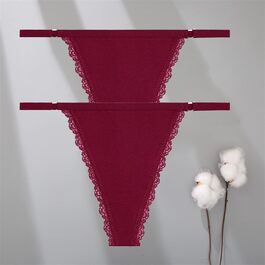 FRINZA Сексуальний комплект бікіні з 2 штук: стрінги з бавовни, низька посадка, для жінок, розмір M, колір Set 18