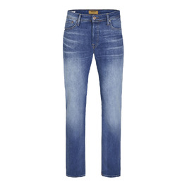 Чоловічі джинси Jack & Jones Comfort Fit JJIMIKE синього кольору (Blue Denim), розмір 36W/34L