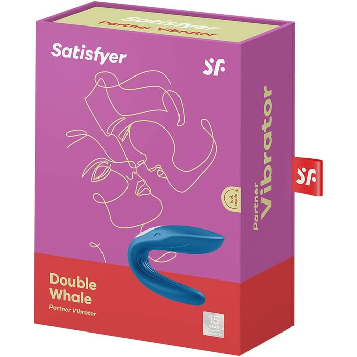 Satisfyer Partner Whale - парний вібратор | Іграшка для пар | З медичного силікону | Вібраційний стимулятор для жінок та чоловіків