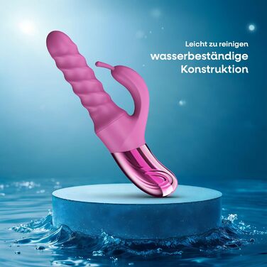 Вібратор для жінок: вібратор клітора, анальний вібратор, 360° ротація, A, C та G-точки